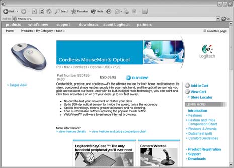 Example of a site based highly on user research and analysis